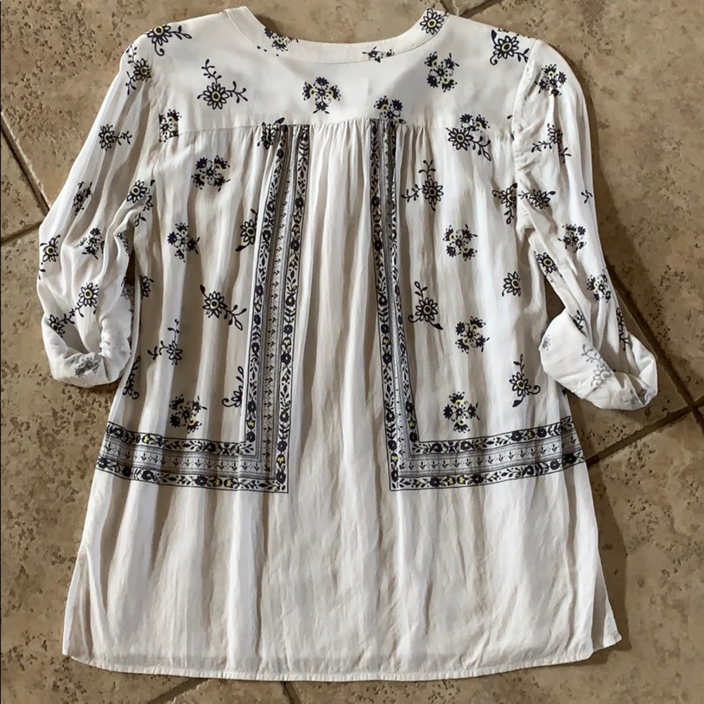LOFT Half Button Up Top S - Picture 5 of 5